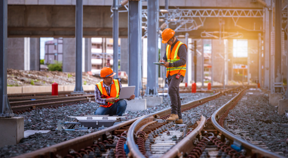 image of rail contractors